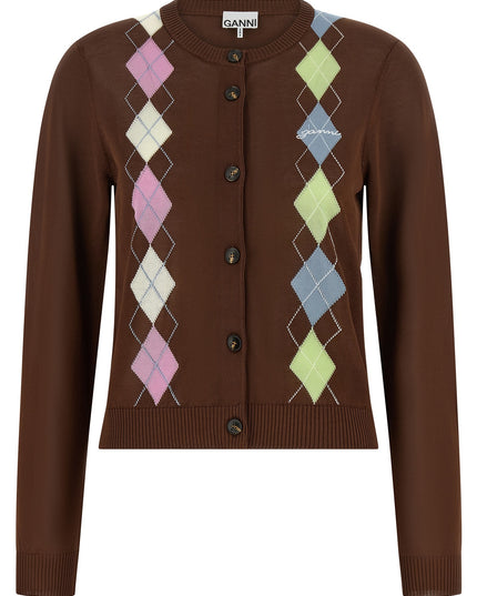 'Argyle' cardigan