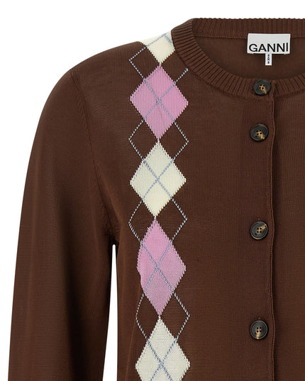 'Argyle' cardigan