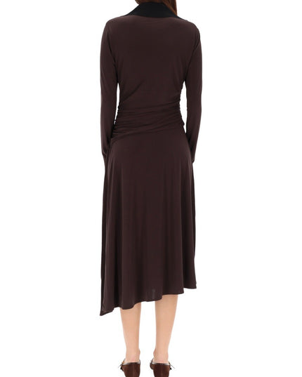 ASYMMETRICAL MIDI DRESS