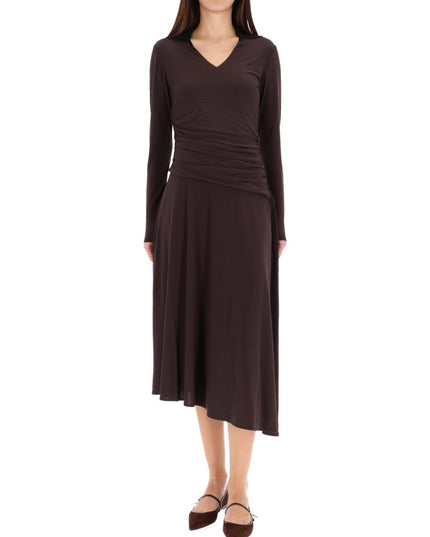 ASYMMETRICAL MIDI DRESS
