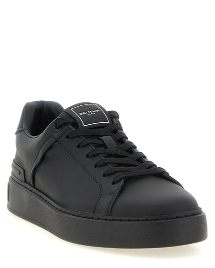 Balmain | B-Court Kalbsleder-Sneaker | Schwarz | Herren