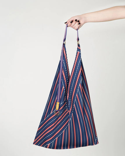 💟  Plissierte Tasche STELLA BLUE Y BAG