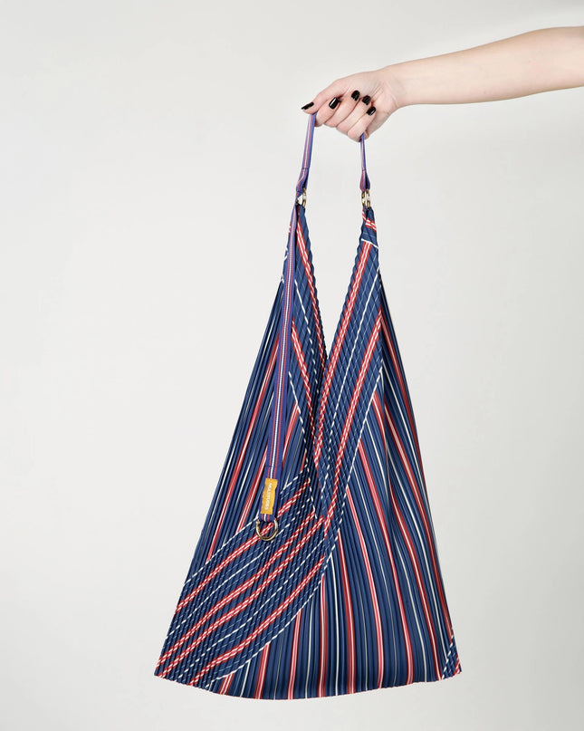 💟  Plissierte Tasche STELLA BLUE Y BAG