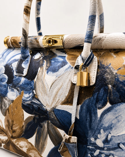 ZEEN | NORA Magnolia Blu | Ledertasche | Made in Italy