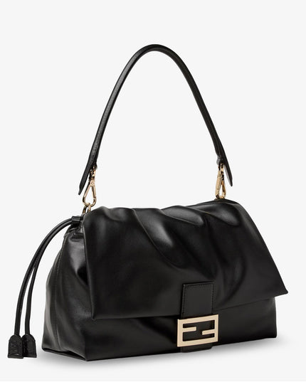 Fendi | Baguette Soft Large Ledertasche | Schwarz