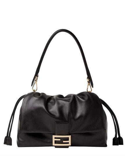 Fendi | Baguette Soft Large Ledertasche | Schwarz