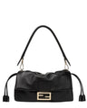 Fendi | Baguette Soft Medium Lederschultertasche | Schwarz