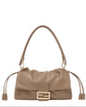Fendi | Baguette Soft Medium Lederschultertasche | Taupe