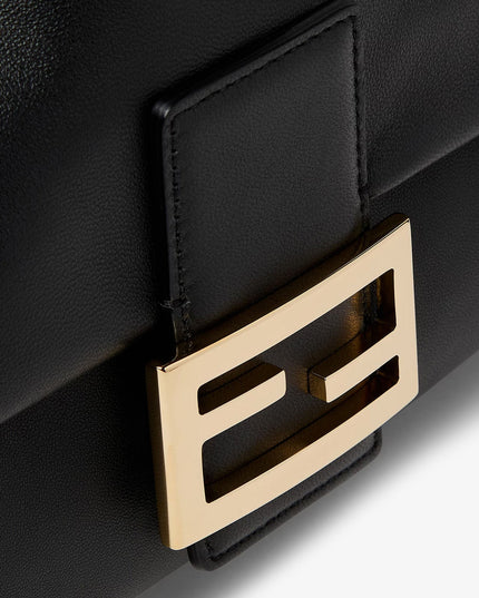 Fendi | Baguette Soft Medium Lederschultertasche | Schwarz