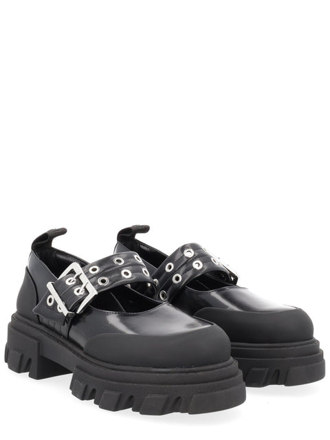 BALLERINA WITH LOGO BUCKLE