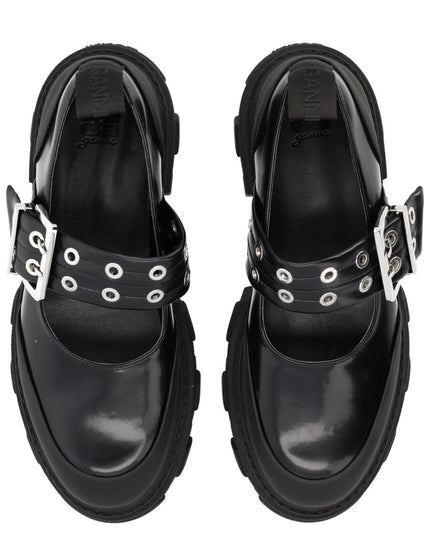 BALLERINA WITH LOGO BUCKLE