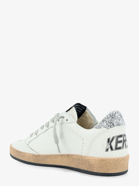 Ballstar leather sneakers with iconic glitter logo on the side