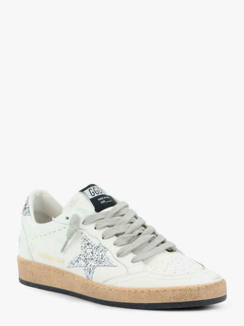 Ballstar leather sneakers with iconic glitter logo on the side