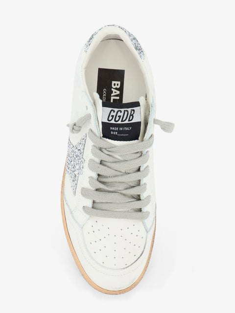 Ballstar leather sneakers with iconic glitter logo on the side