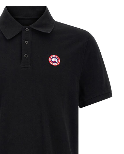 Canada Goose | Beckley Baumwoll-Poloshirt | Schwarz | Herren