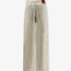 Beige denim trousers