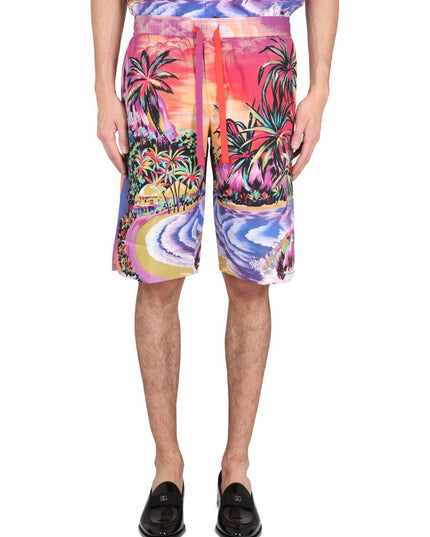 BERMUDA SHORTS WITH HAWAII PRINT
