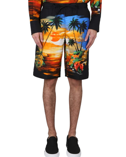 BERMUDA SHORTS WITH HAWAII PRINT