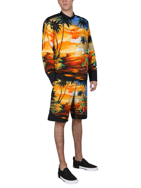 BERMUDA SHORTS WITH HAWAII PRINT