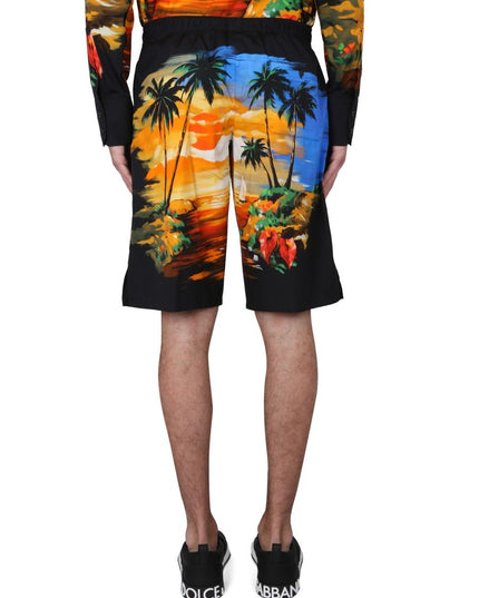BERMUDA SHORTS WITH HAWAII PRINT
