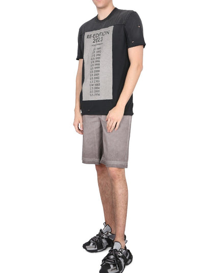 BERMUDA SHORTS WITH LOGO PLAQUE