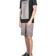 BERMUDA SHORTS WITH LOGO PLAQUE