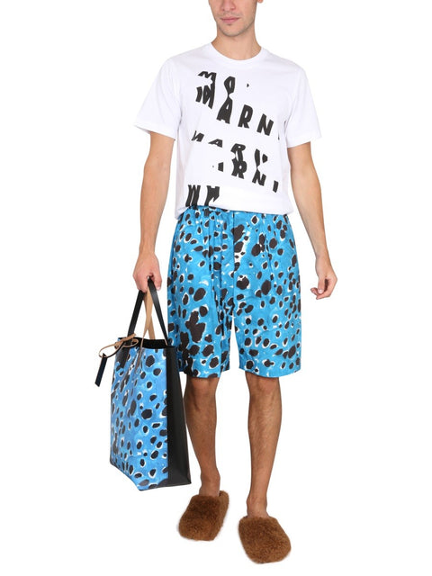 BERMUDA SHORTS WITH POP DOTS PRINT