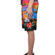 BERMUDA SHORTS WITH SUNSET PRINT