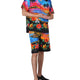 BERMUDA SHORTS WITH SUNSET PRINT