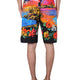 BERMUDA SHORTS WITH SUNSET PRINT