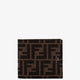 Bifold wallet in FF jacquard fabric