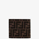 Bifold wallet in FF jacquard fabric