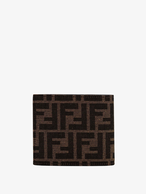 Bifold wallet in FF jacquard fabric