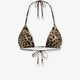 Bikini Top with animal print