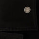 Black denim jacket with floral details in sequins and crystals