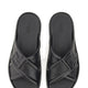 BLACK LEATHER SANDAL