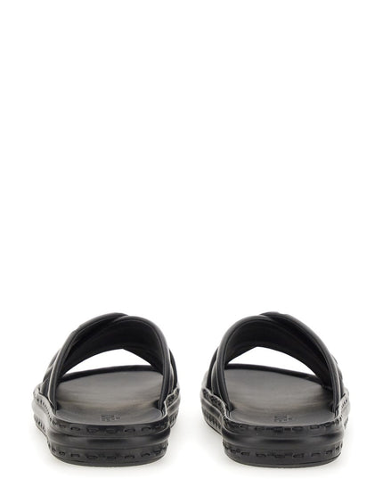 BLACK LEATHER SANDAL