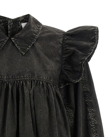 'Black Washed Mini Shirt' dress
