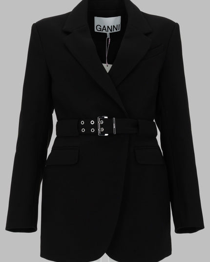 BLAZER IN CREPE CON CINTURA