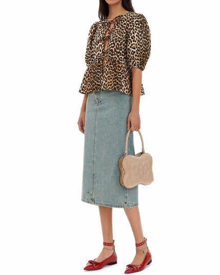 BLOUSE WITH "ANIMALIER" PRINT