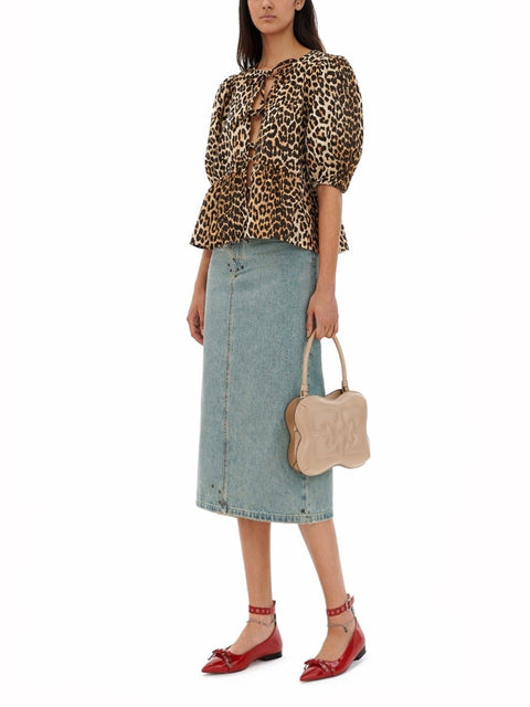 BLOUSE WITH "ANIMALIER" PRINT