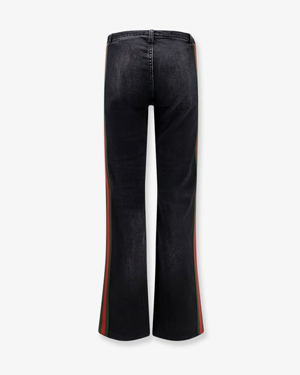 Blue denim jeans with Nastro Web profiles