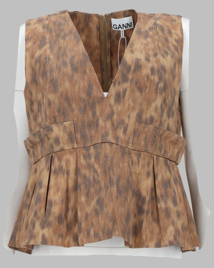 BLUSA IN COTONE CON STAMPA