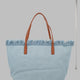 BORSA "CITY" IN DENIM CON FRANGE