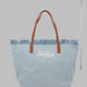 BORSA "CITY" IN DENIM CON FRANGE