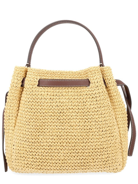 BORSA "ROMY" A SECCHIELLO IN PAGLIA