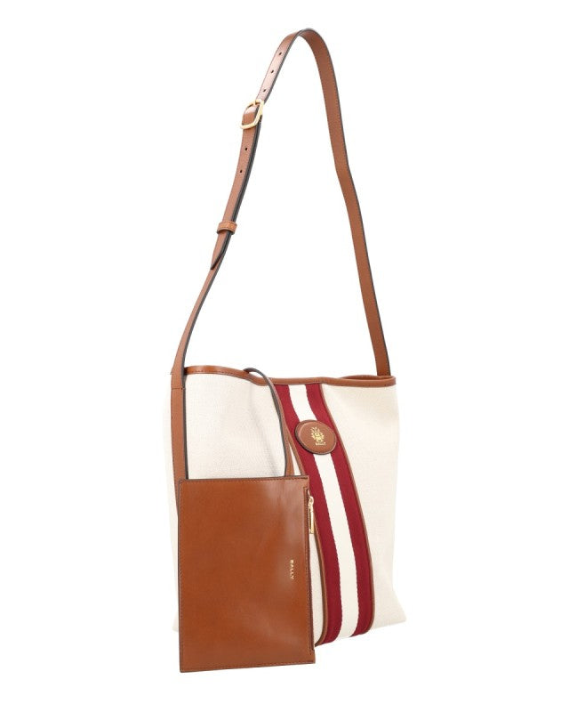 BALLY SIGN Stripe Shoulder Bag