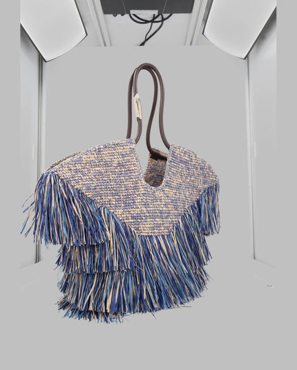 BORSA TOTE "GOLDENTIME" MEDIUM CON FRANGE