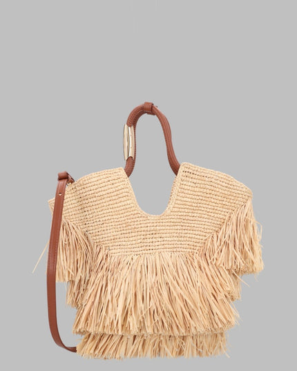 BORSA TOTE "GOLDENTIME" SMALL CON FRANGE