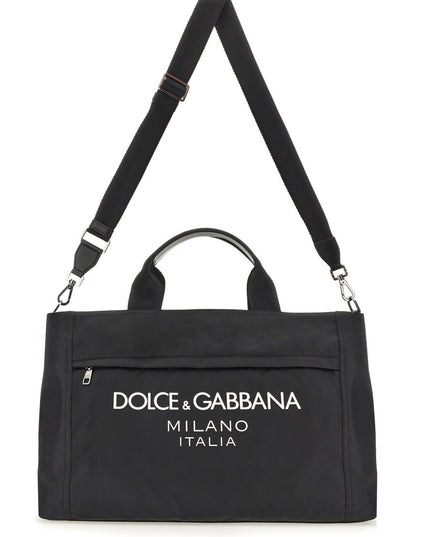 BORSONE IN NYLON CON LOGO